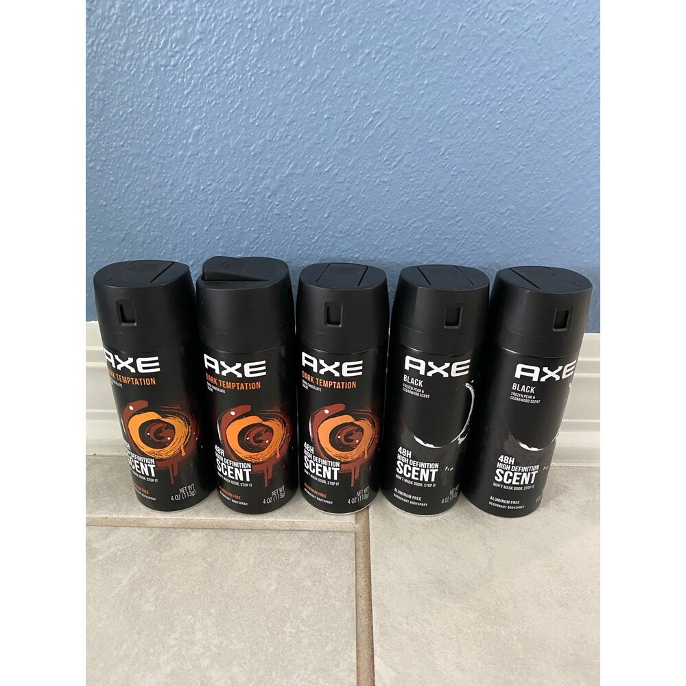 5 brand new Axe deodorant body spray bundle set
